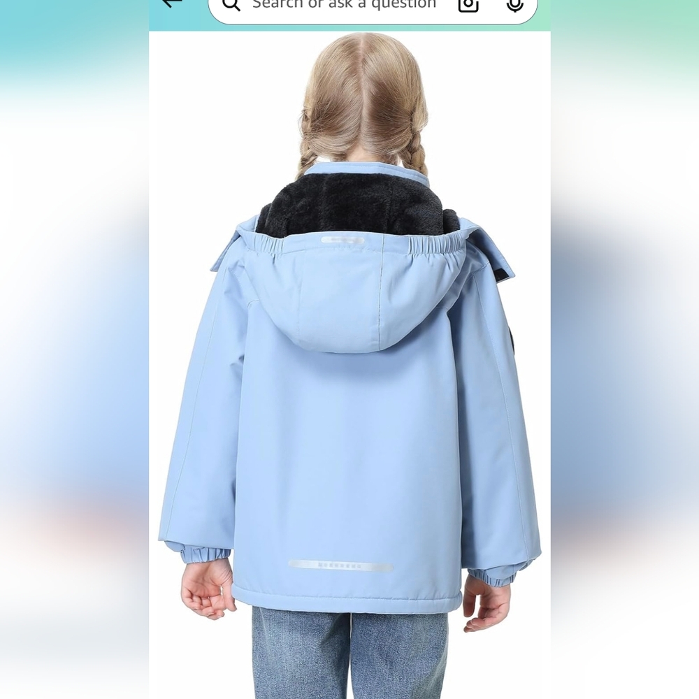 NWT MMOERDENG Kids Unisex Waterproof Ski/Snowboarding Winter Jacket Size 9/10 - Picture 4 of 13